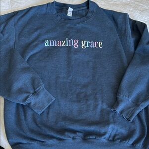 Amazing Grace Women's Blue Sweatshirt
